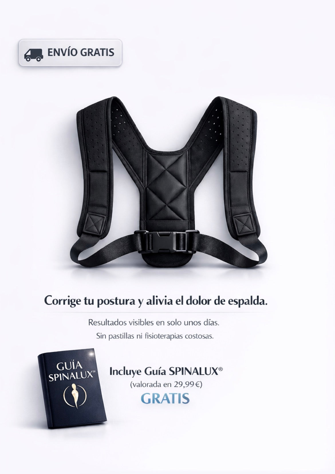 Corrector Postural Spinalux™ – Diseñado para mejorar la alineación y favorecer una postura más recta