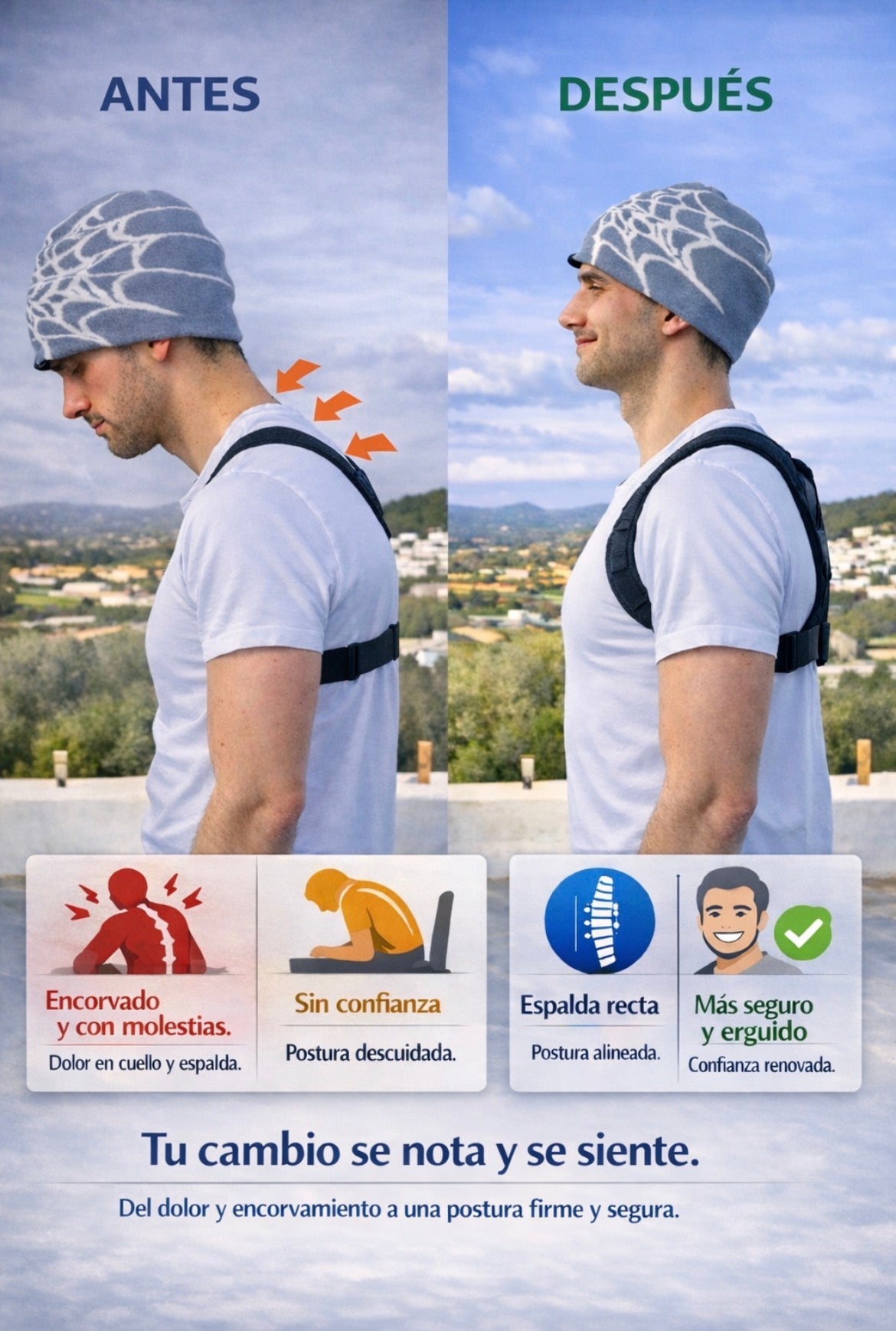 Corrector Postural Spinalux™ – Diseñado para mejorar la alineación y favorecer una postura más recta