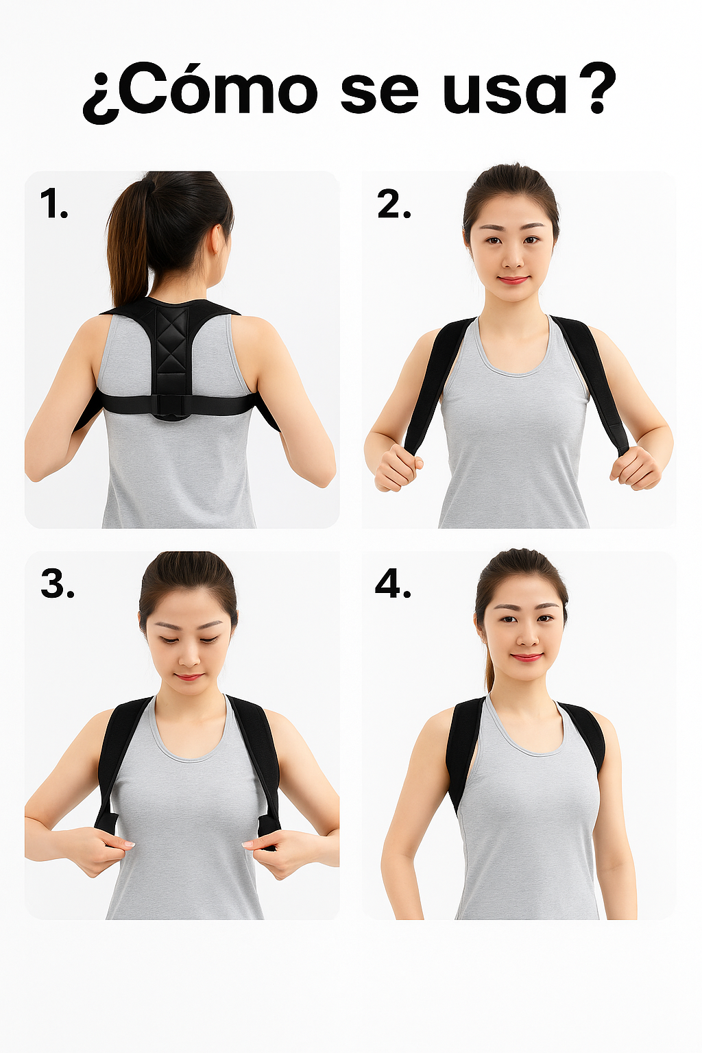 El corrector postural premium que alinea tu espalda, elimina el dolor y transforma tu confianza en 21 días.